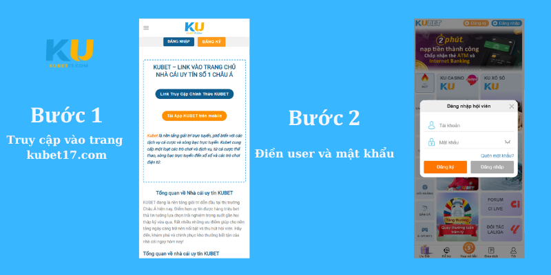 KUBET login path